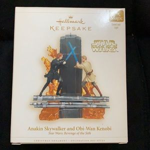 Anaking Skywalker and Obi-wan Kenobi Star Wars ornament